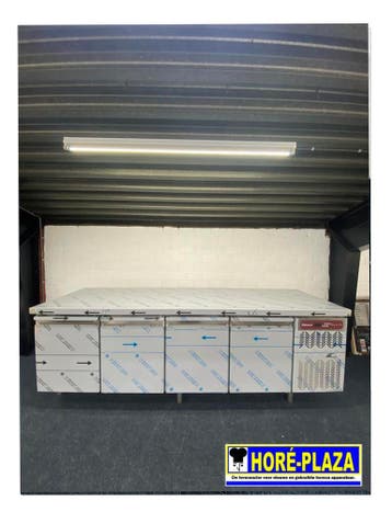 Diamond Vrieswerkbank 4-Deurs RVS  255x80x85, Nieuw in verpakking, Koelen en Vriezen