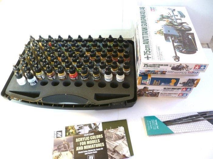 Tamiya, Vallejo 1:35 - Model militair voertuig (6) -, Kinderen en Baby's, Speelgoed | Overig