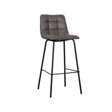 Barkruk Bistro | Antraciet | Micro Suede | Hoog LABEL51, Verzenden, Nieuw in verpakking