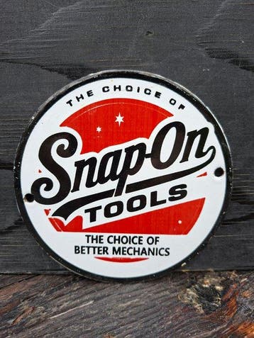 Snap-On - Snap-On Tools - Emaille bord - Emaille, Metaal