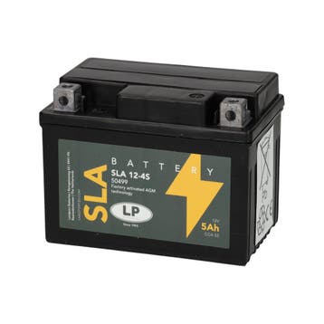 Landport (LP) SLA 12-4S Motor accu 12 volt 5,0 ah (50499 -, Ophalen of Verzenden, Nieuw