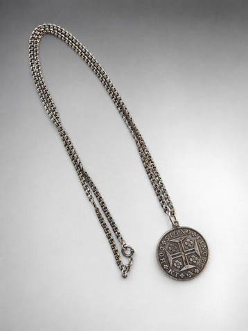 Zonder minimumprijs - Halsketting Zilver - Oude ketting,, Nieuw