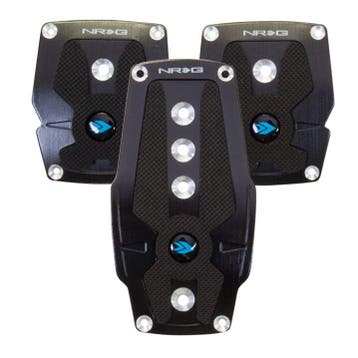 NRG Brushed Aluminum Sport Pedal M/T - Black w/Black Rubber, Ophalen of Verzenden