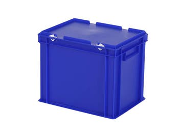 Stapelbak met deksel - 400 x 300 x H 335 mm (versterkte, Ophalen of Verzenden, Nieuw