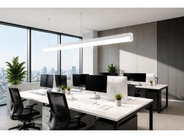 Veiling - 2 x Lineaire LED Hanglamp 40W – 3CCT – Wit –, Nieuw