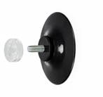 40mm Zwarte Zuignap met Schroefdraad en Transparante Kar...