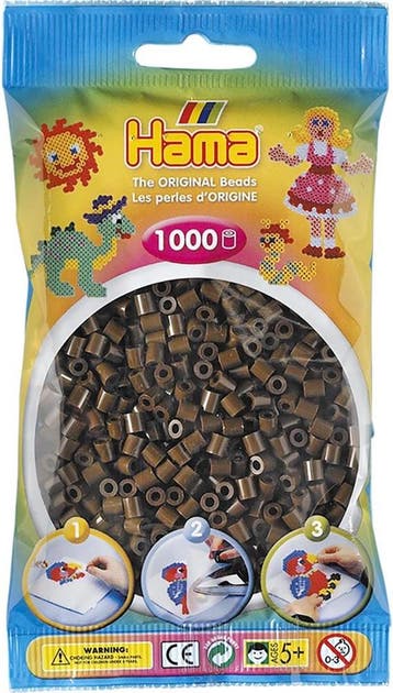 Hama - Strijkkralen Bruin (1000 stuks) | Hama - Hobby, Verzenden, Nieuw