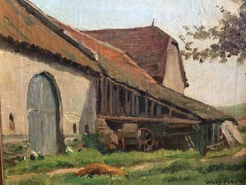 Willy Fleur (1888-1968) - Boerenschuur