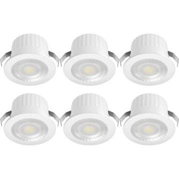 LED Veranda Spot Verlichting 6 Stuks - Brinton Glowix - 3W, Ophalen of Verzenden, Nieuw, Overige fittingen, Plafondspot of Wandspot