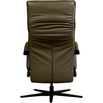 Leren relaxfauteuil Matrix - Massif Olive (olijf/groen) -, Huis en Inrichting, Fauteuils, Nieuw, Ophalen of Verzenden, 50 tot 75 cm