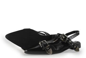 Nelson Slingbacks in maat 39 Zwart, Verzenden, Zwart, Zo goed als nieuw, Nelson