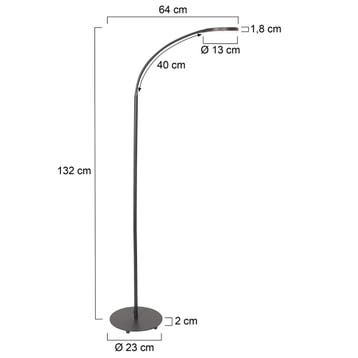 Mexlite vloerlamp Platu 3351ZW Buitenbeentje, Ophalen, Nieuw, Overige materialen, Modern