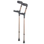 Elleboogkrukken Base dubbel verstelbaar - metallic brons, Diversen, Ophalen of Verzenden, Nieuw