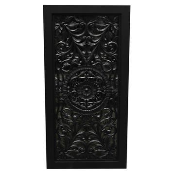 Bangkok wandpaneel houtsnijwerk mahonie black 180x90x6 cm, Ophalen of Verzenden, Nieuw