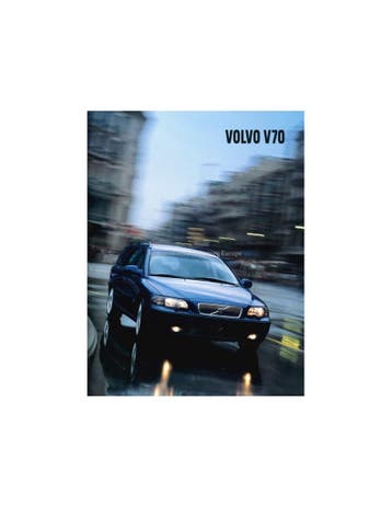 2002 VOLVO V70 BROCHURE NEDERLANDS, Nieuw, Volvo, Author