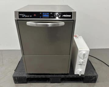 Rhima High Sparkle 50 | Glazenspoelmachine met Osmose, Gebruikt, Reinigen
