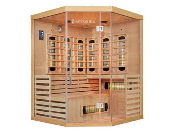 Veiling - Infraroodcabine Kiruna - 150x150-200cm - Dubbele t, Nieuw