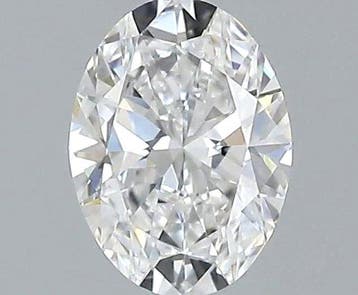 1 pcs Diamant (Natuurlijk) - 0.30 ct - Ovaal - D (kleurloos), Nieuw