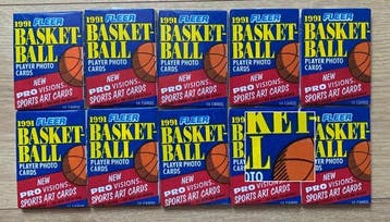 1991 Fleer Michael Jordan - 10 Pack - Excellent (EX), Nieuw
