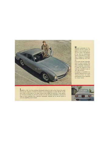 1963 FERRARI 250 GT BERLINETTA LUSSO BROCHURE FRANS, Nieuw, Ferrari, Author