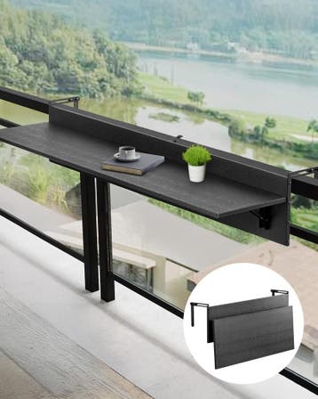 Inklapbare balkontafel RVS | Tweedekansje | OP=OP, Ophalen of Verzenden, Nieuw, Rechthoekig, Rvs