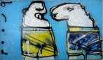 Herman Brood | Origineel Schilderij: De Spaanse Opening, Antiek en Kunst, Kunst | Schilderijen | Modern, Ophalen of Verzenden