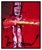 Herman Brood | Giclée: Purple Haze | Afmeting: 90cm x 110cm, Ophalen of Verzenden