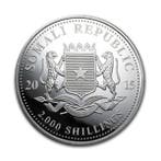 Somalische Olifant 1 kg 2015, Verzenden, Overige landen, Losse munt, Zilver