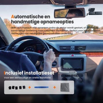 2dekans | Dashcam voor Auto Voor en Achter - 4K en 64GB -, Ophalen of Verzenden, Zo goed als nieuw