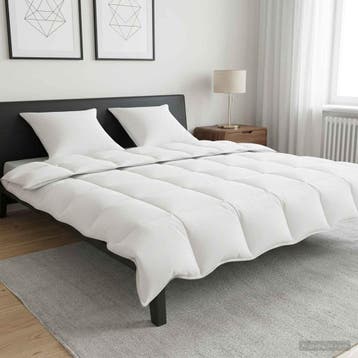 vidaXL Dekbedset met kussen Wit 260 x 220 cm Polyester,, Verzenden, Nieuw, Wit
