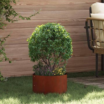 vidaXL Plantenring 5 st Roestig 30 x 30 x 20 cm weervast, Minder dan 30 cm, Verzenden, Minder dan 60 cm, Nieuw