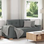 vidaXL Loveseat bank 180x77x82 cm stof donkergrijs, Verzenden, Nieuw, Stof