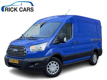 Ford Transit 2.0 TDCI 130PK Euro 6 L2H2 Trend, Stof, Gebruikt, Blauw, Dealer onderhouden