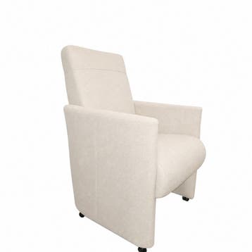Eetkamerstoel Rob - eetkamerstoelen - Creme, Nieuw, Stof