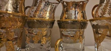 antica cristalleria italiana - Drinkservies (8) - Sumptueuze, Antiek en Kunst