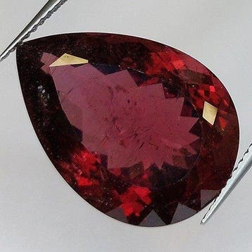 1 pcs Rood Toermalijn - 18.17 ct - Antwerp Laboratory for, Nieuw
