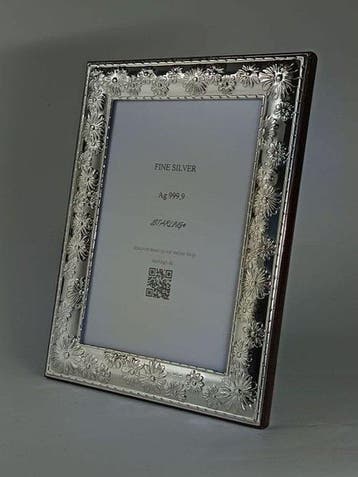 Fotolijst - Fotolijst van Ag 999 fijn zilver – zilveren