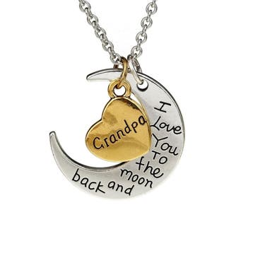 Fako Bijoux - Ketting - Grandpa, I Love You To The Moon And, Verzenden, Nieuw