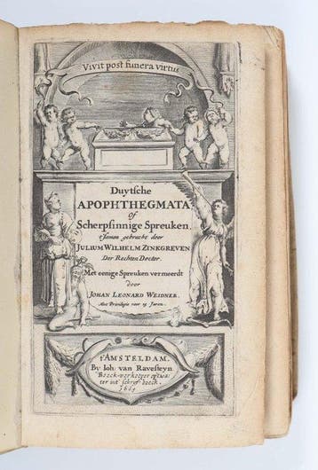 [Popular literature] Julius Wilhelm Zincgreven - Duytsche