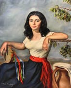 María Rosa Arsalaguet i Comas (1922-2003) - Tambourine Girl