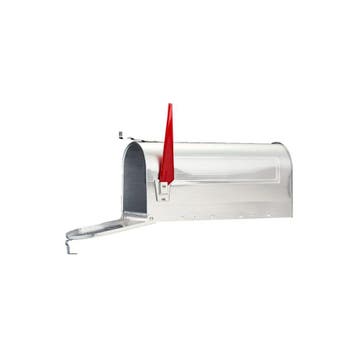 G2 Amerikaanse brievenbus US Mailbox met paal - aluminium, Tuin en Terras, Brievenbussen, Verzenden, Nieuw