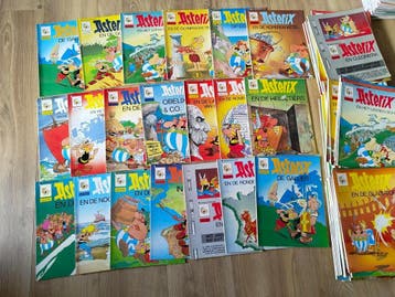 Asterix en Obelix strips Hachette, Dargaud, 1e druk, Complete serie of reeks, Verzenden, Gelezen