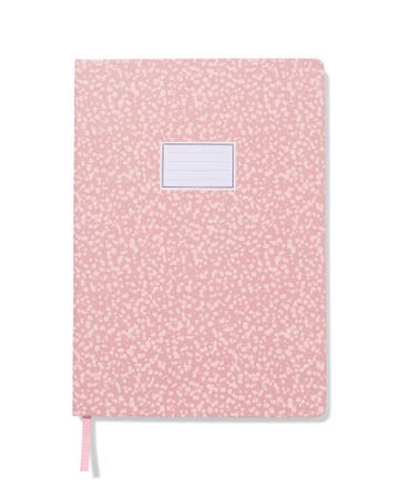 HEMA Notitieboek B5 gestipt roze, Verzenden, Nieuw