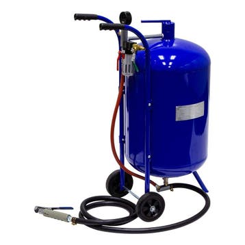 Mobiele Zandstraalketel 63 liter, Verzenden