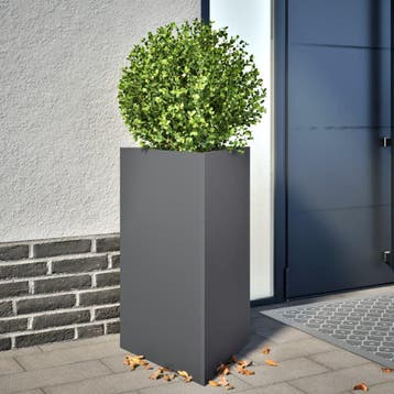 vidaXL Plantenbak driehoek 50x43x75 cm staal, Verzenden, Nieuw, Metaal
