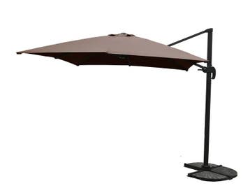 Parasol Paralux, Florenza, taupe / sandy, Tuin en Terras, Nieuw