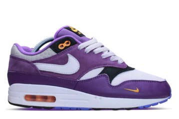 Nike Air Max 1 By You Purple Gold • 41, Ophalen of Verzenden, Nieuw, Nike, Sneakers of Gympen