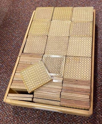 Montessori set Kubussen en Kwadraten, Boeken, Verzenden, Nieuw