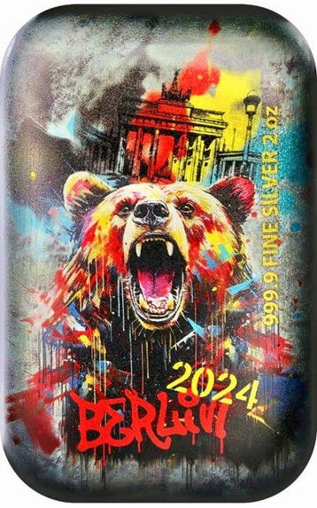 Wereld Geldbeurs BERLIN 2024. Silver bar 2024 Berlin WMF