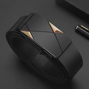 Luxe Heren Riem met Automatische Gesp - PU Leer, Zakelijk &, Kleding | Heren, Riemen en Ceinturen, Verzenden, Nieuw